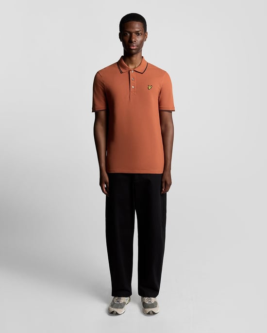 Lyle & Scott Tipped Poloshirt - Röd - Image 2