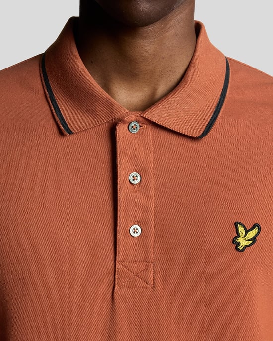 Lyle & Scott Tipped Poloshirt - Röd - Image 3