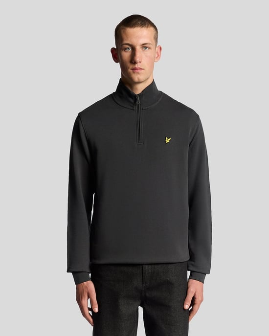 Cotton Loopback 1/4 Zip Sweatshirt - Image 1