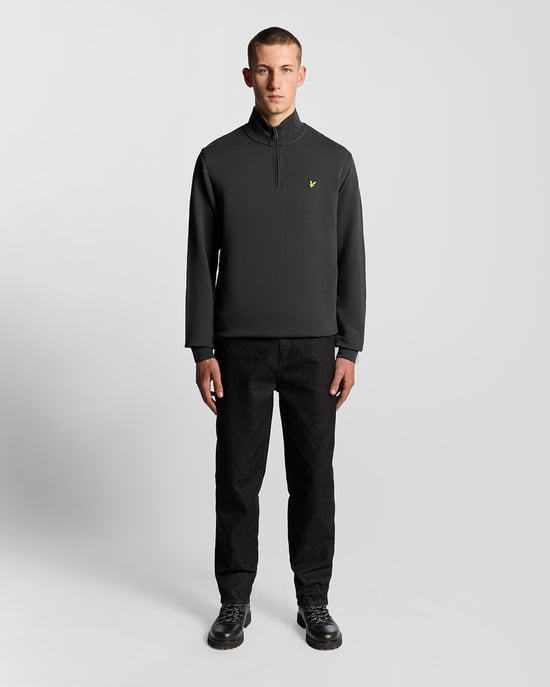 Cotton Loopback 1/4 Zip Sweatshirt - Image 2