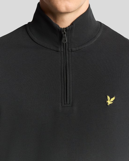 Cotton Loopback 1/4 Zip Sweatshirt - Image 3
