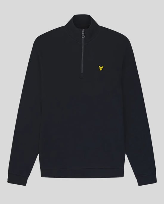 Lyle & Scott Heren Geborduurd Half Rits Sweatshirt - Image 6