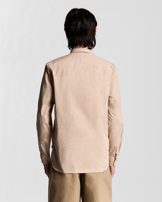 Lyle & Scott overhemd met lange mouwen en bloemenprint - wit - Image 4