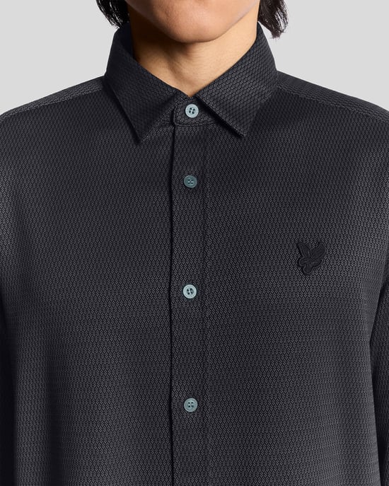 Tweedekleurig Jacquard Overhemd - Image 3