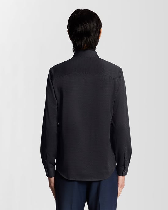 Tweedekleurig Jacquard Overhemd - Image 4