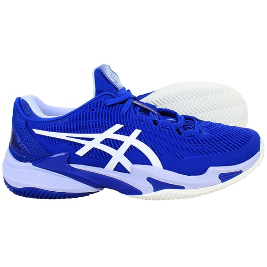 Asics Court FF 3 Novak Clay Mens Blue Tennis Shoes - Image 4