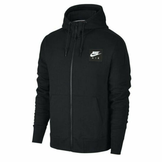Nike Black Patch Mens Zip Up Fleece Hoodie - Image 1