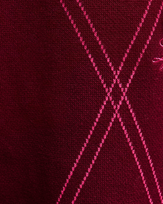 Lyle & Scott Argyle gebreide trainingsbroek - bordeauxrood - Image 6