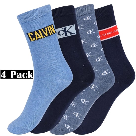 Calvin Klein Navy Mens 4 Pack Socks - Image 1