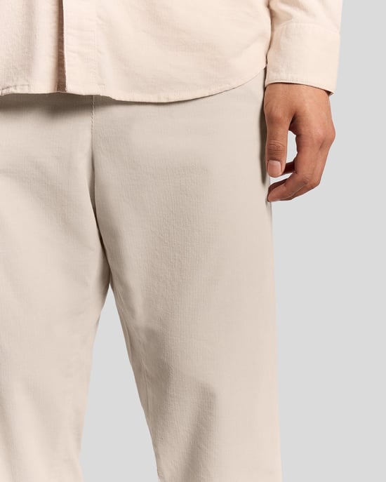 Lyle & Scott Fine Rib Corduroy Broek - Wit - Image 3