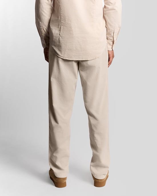 Lyle & Scott Fine Rib Corduroy Broek - Wit - Image 4