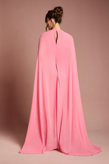 Cape Sleeve Maxi Dress - Image 3