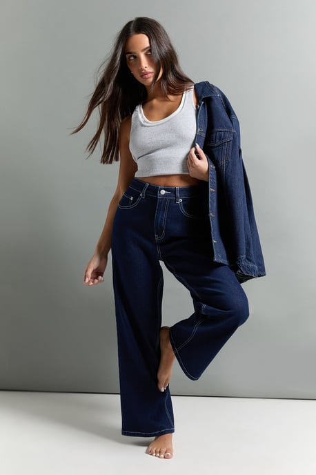 The Petite High Waist Straight Leg Jean - Image 3