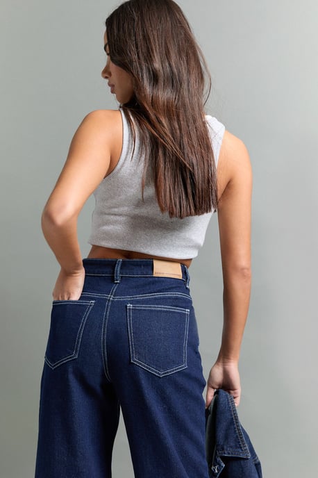 The Petite High Waist Straight Leg Jean - Image 4