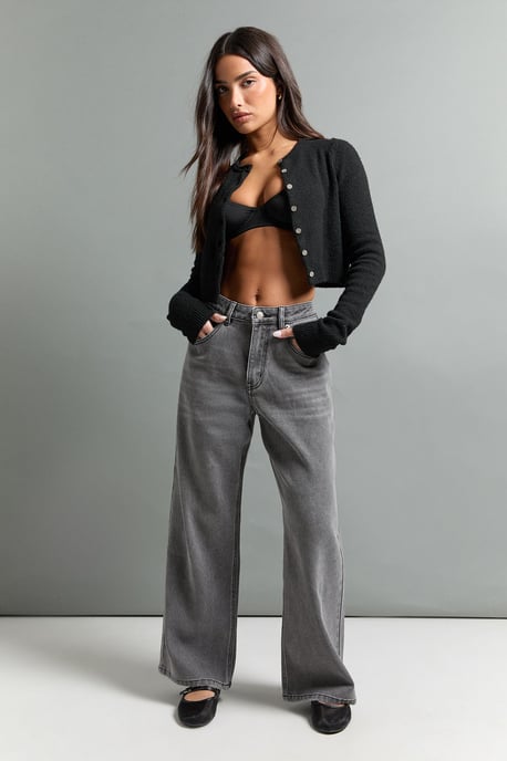The Petite High Waist Straight Leg Jean - Image 1