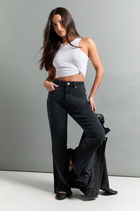 The Petite High Waist Flare Jean - Image 1