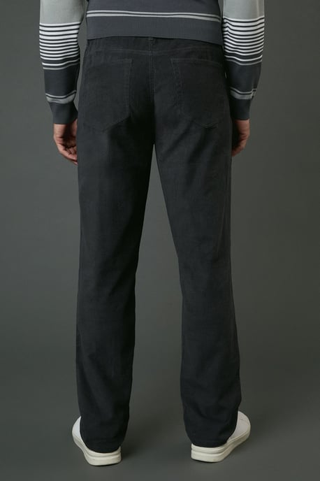 Corduroy Straight Fit 5 Pocket Trousers - Image 3