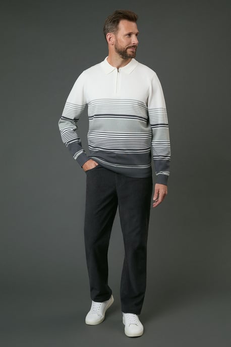 Corduroy Straight Fit 5 Pocket Trousers - Image 4