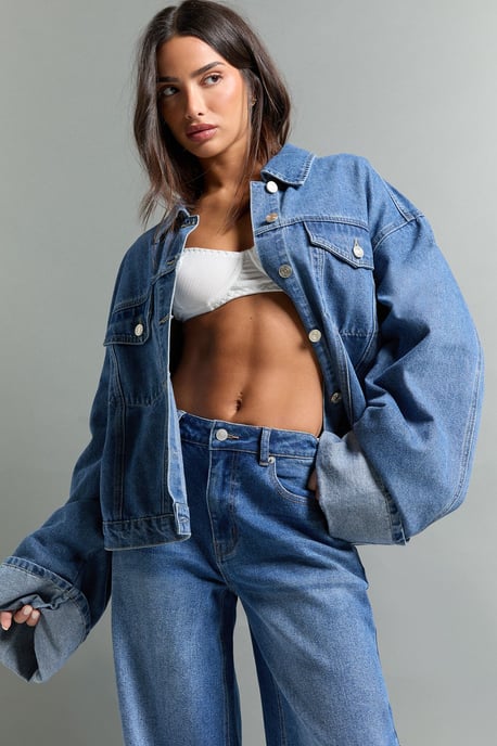 The Petite Mid Waist Wide Leg Jean - Image 4