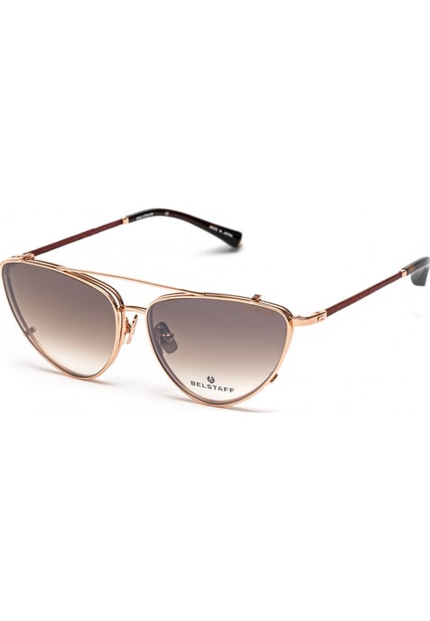 Belstaff DELMERE-SHINY-NEGRO-WW DELMERE SHINY NEGRO 57 WW Opticals with Clip On Sunglasses - Image 2