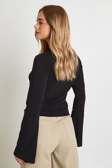 Cotton Flare Sleeve Top - Image 2