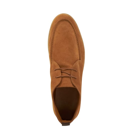 Dune Mens Citron - Tan Suede Casual Boots - Image 3