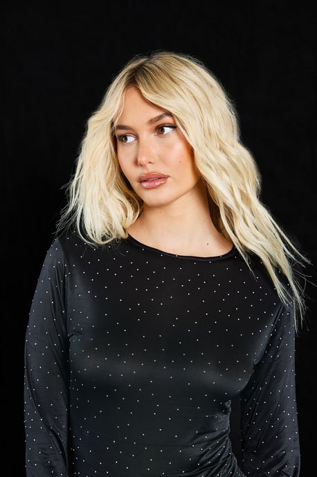 Hotfix Slinky Long Sleeve Crew Neck Bodysuit - Image 4