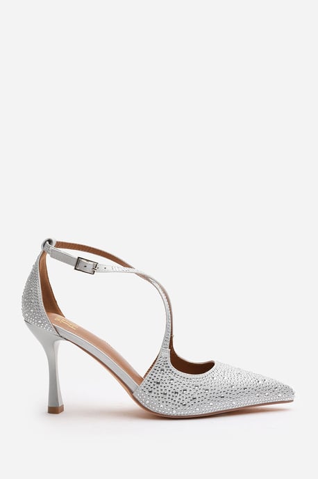 Wheres That From Womens 'Channing' Embellished Cross Strap Heels - Image 2