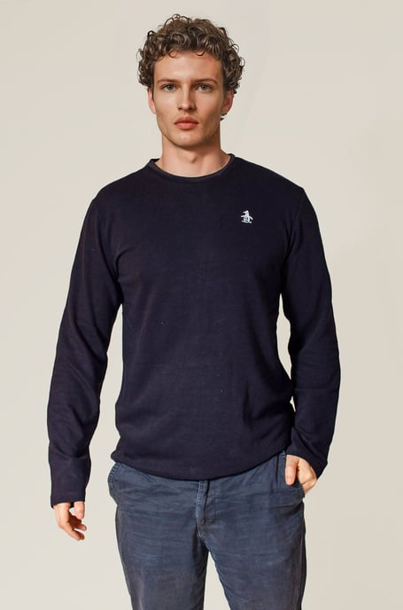 Crew Neck Textured Top - Image 2