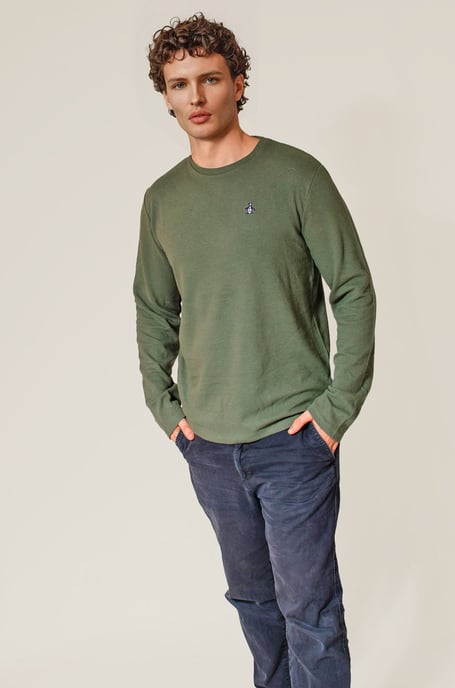Crew Neck Textured Top - Image 3