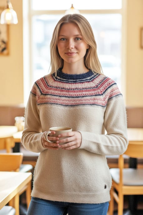 Fairisle Crew Neck Jumper - Image 1