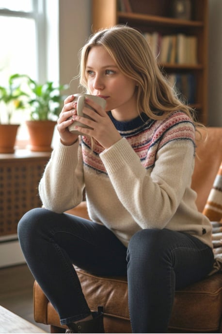 Fairisle Crew Neck Jumper - Image 3
