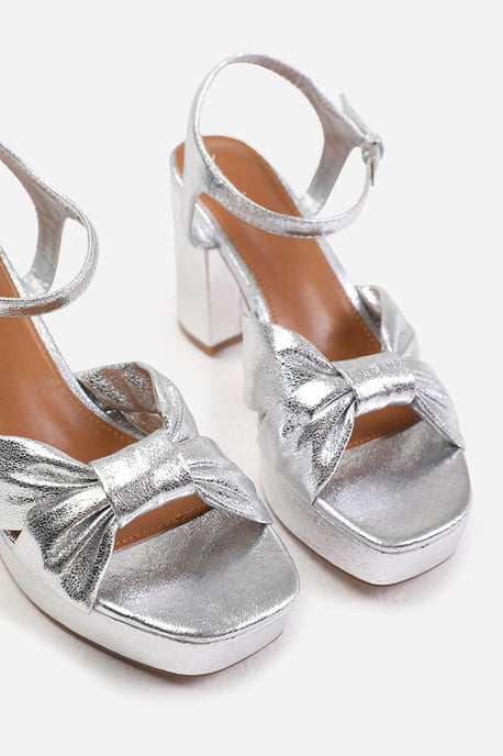 Wheres That From Womens 'Theodora' Platform Block Heels With Bow Detail - Image 3