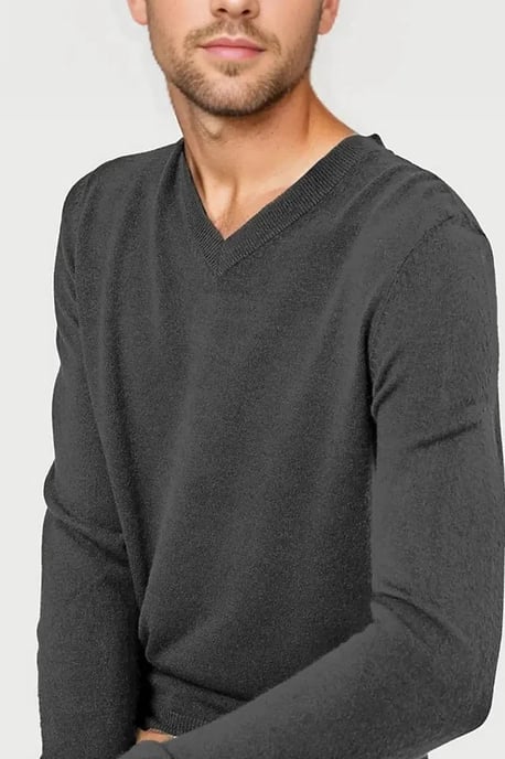 Cashmilon V Neck Jumper - Image 2