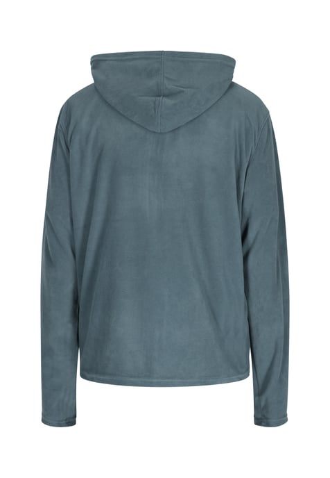 Schmuddelwedda fleecejack Heren Turquoise Grijs - Image 2