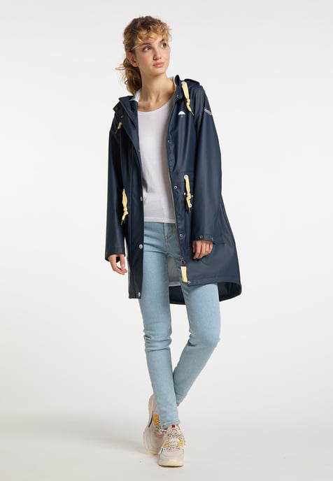 Schmuddelwedda raincoat women marine white - Image 2