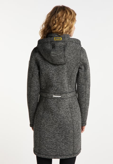 Schmuddelwedda Knitted fleece coat women Grey melange - Image 4