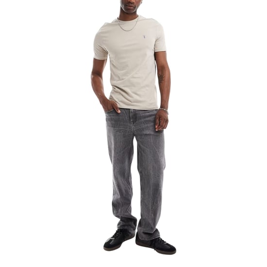 All Saints Mens T Shirts Crew Neck Slim Short Sleeve Casual Summer Cotton Tee - Image 4