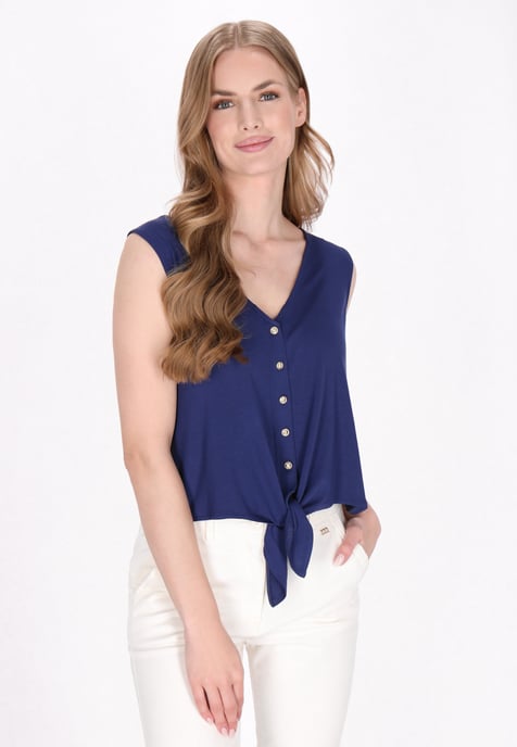Dreimaster Top vrouwen marine - Image 3