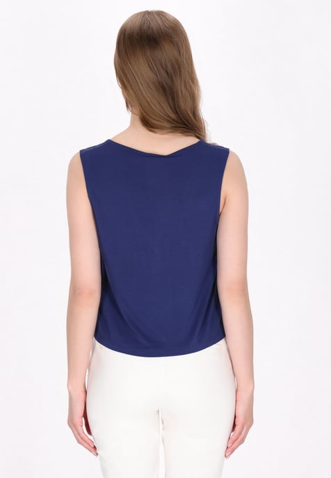 Dreimaster Top vrouwen marine - Image 4