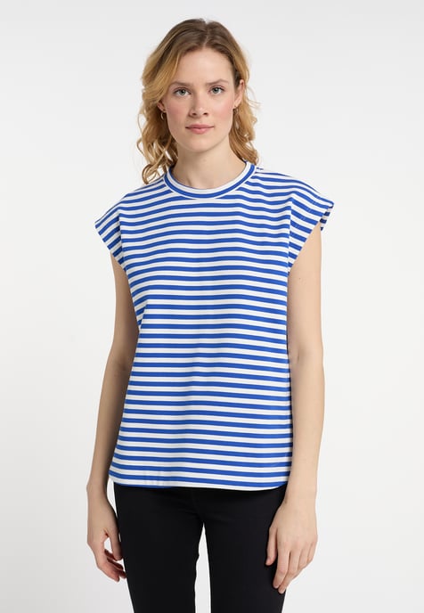 Dreimaster T-Shirt women blue white - Image 3
