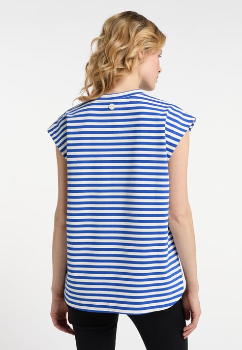 Dreimaster T-Shirt women blue white - Image 4