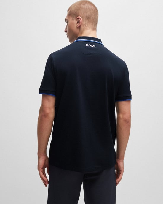 Paddy Pro Polo Shirt in Navy - Image 2