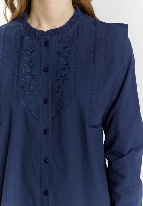 Dreimaster Blouse women marine - Image 5