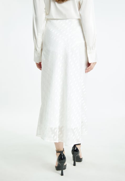 Dreimaster midirok Dames wolwit - Image 4