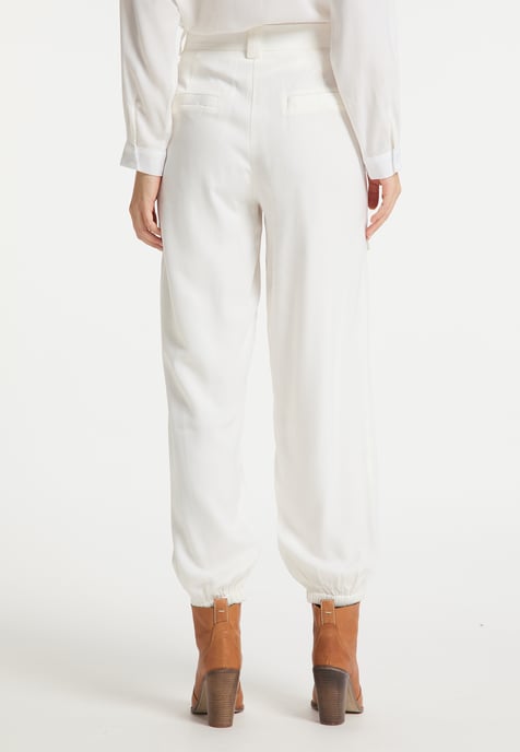 Dreimaster fabric trousers women white - Image 4