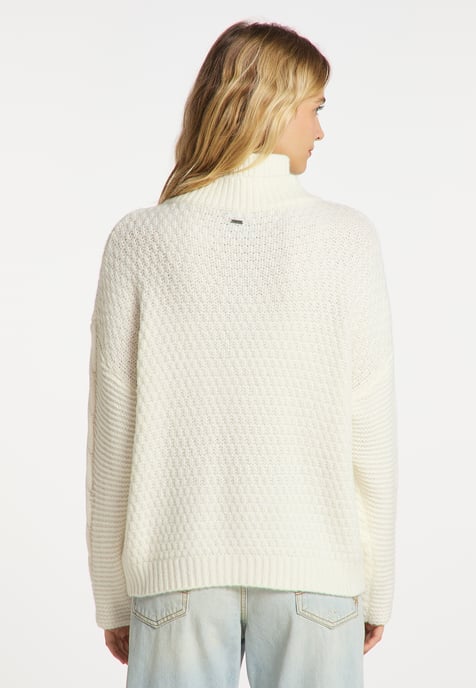 Dreimaster Knitted pullover women off-white - Image 4