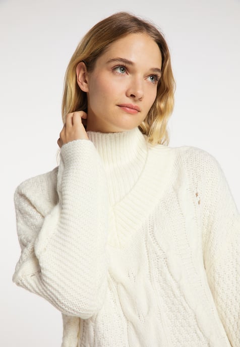 Dreimaster Knitted pullover women off-white - Image 5