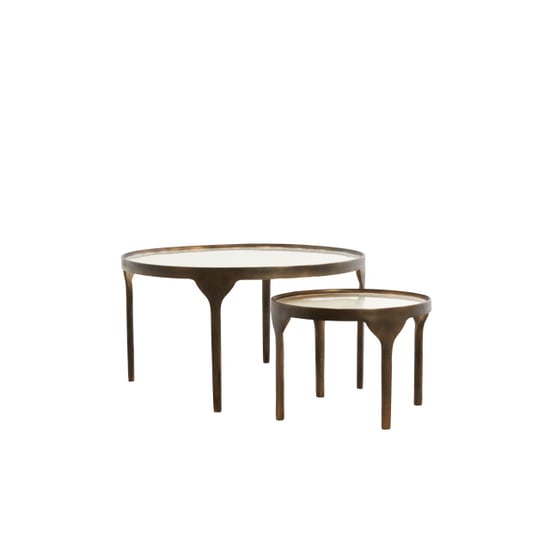 Light & Living salontafel eli Ø85x42 cm - set van 2 - Image 5