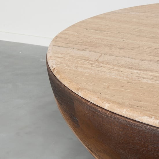 Label51 Salontafel bowl espresso travertin - Image 3